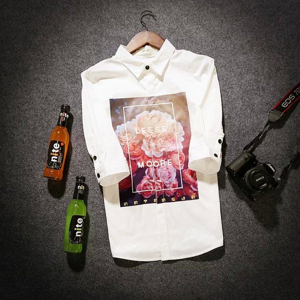 Летни мъжки ризи тип Slim модерни и различни-76 модела с различна щампа.