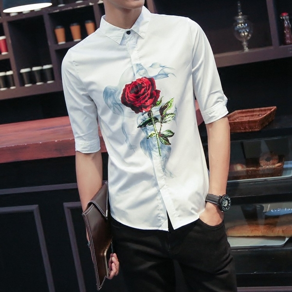 Летни мъжки ризи тип Slim модерни и различни-76 модела с различна щампа.