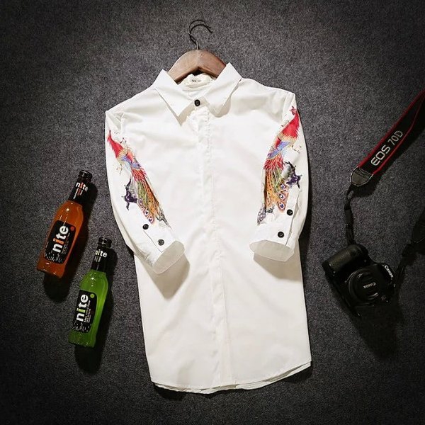 Летни мъжки ризи тип Slim модерни и различни-76 модела с различна щампа.