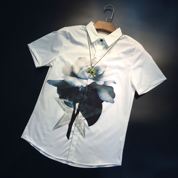 Летни мъжки ризи тип Slim модерни и различни-76 модела с различна щампа.