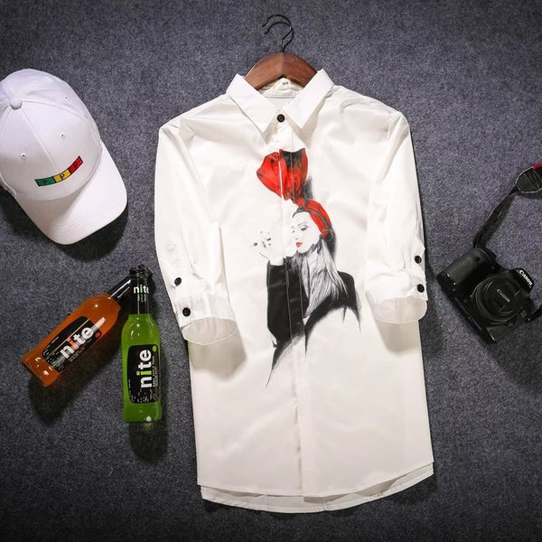 Летни мъжки ризи тип Slim модерни и различни-76 модела с различна щампа.