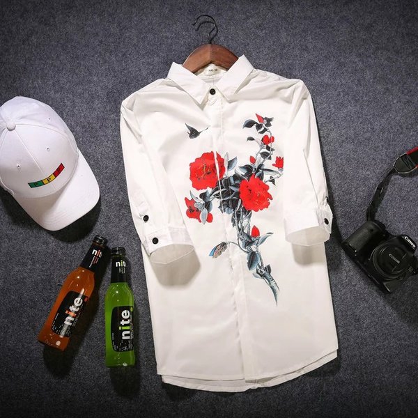 Летни мъжки ризи тип Slim модерни и различни-76 модела с различна щампа.