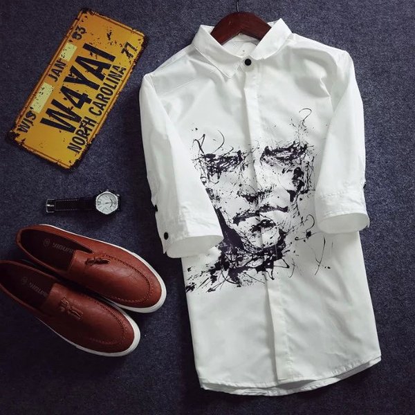 Летни мъжки ризи тип Slim модерни и различни-76 модела с различна щампа.