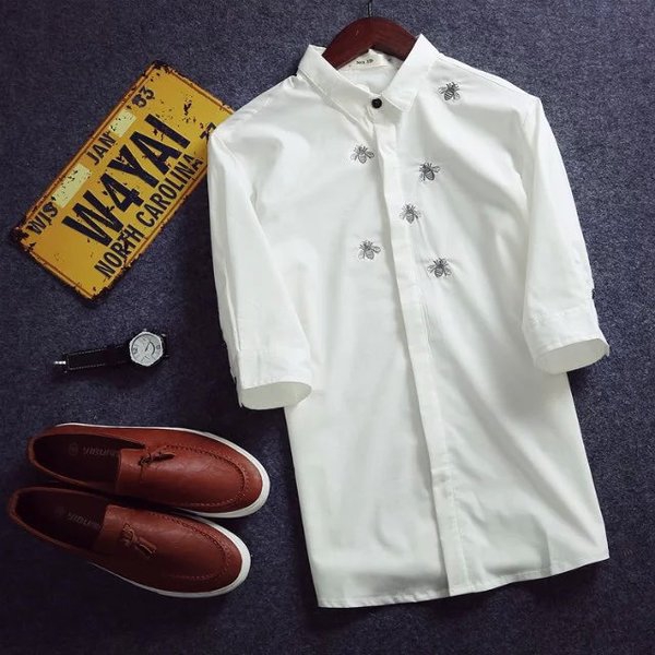 Летни мъжки ризи тип Slim модерни и различни-76 модела с различна щампа.