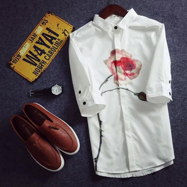 Летни мъжки ризи тип Slim модерни и различни-76 модела с различна щампа.