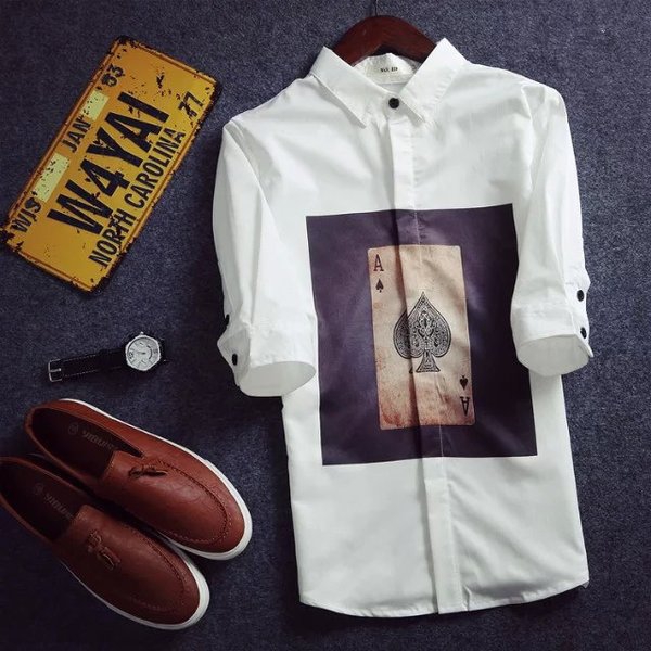 Летни мъжки ризи тип Slim модерни и различни-76 модела с различна щампа.