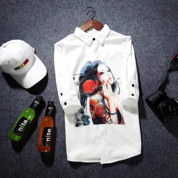 Летни мъжки ризи тип Slim модерни и различни-76 модела с различна щампа.