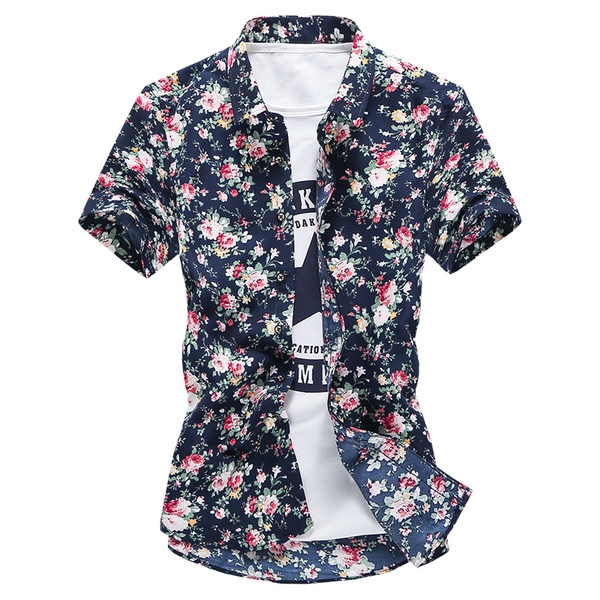 Мъжки ризи  с флорални мотиви 17 различни модела.