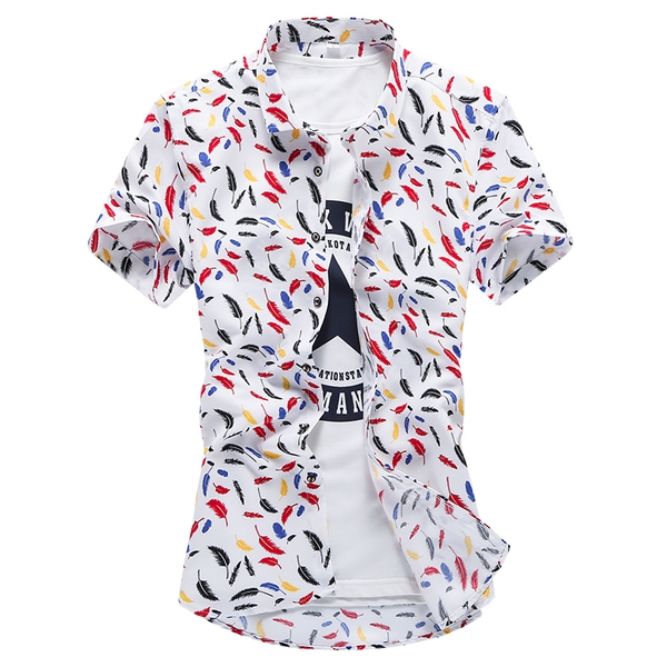 Мъжки ризи  с флорални мотиви 17 различни модела.