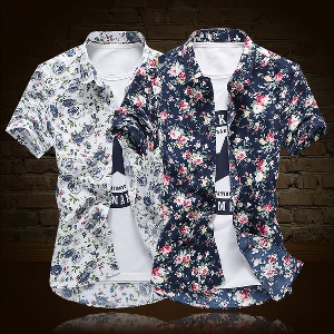 Мъжки ризи  с флорални мотиви 17 различни модела.