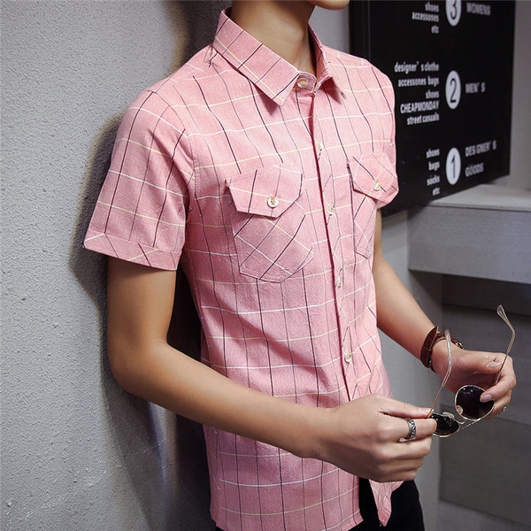 Мъжки летни елегантни ризи с къс ръкав - бели, сини, розови - топ модели за най-горещите дни 