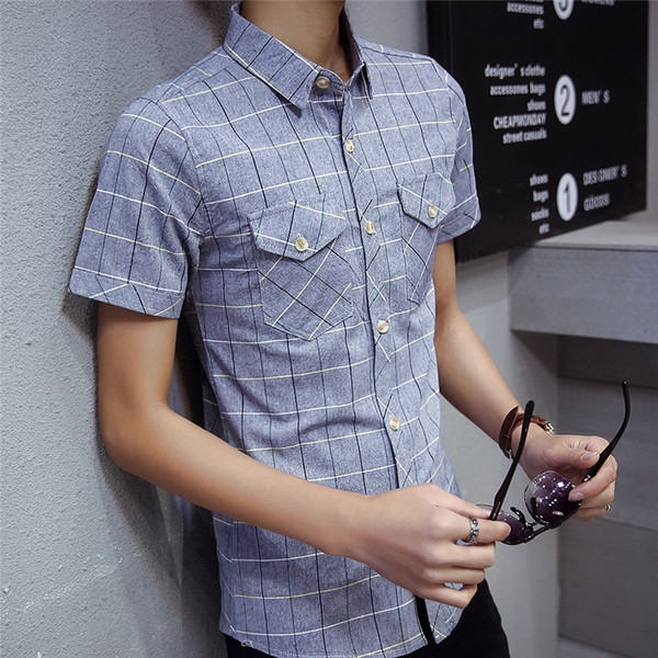 Мъжки летни елегантни ризи с къс ръкав - бели, сини, розови - топ модели за най-горещите дни 