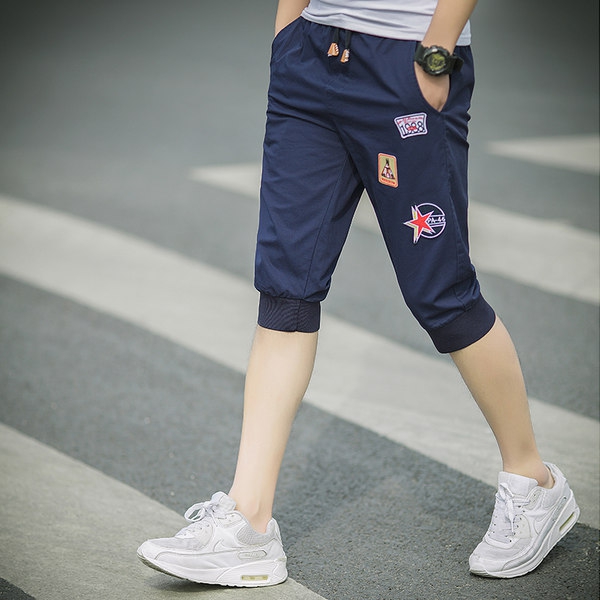 Ανδρικά καλοκαιρινά  φαρδιά ελαστική σορτς των ανδρών - 4 μοντέλα - πράσινο, μπλε και κόκκινο χρώμα με μικρές εκτυπώσεις