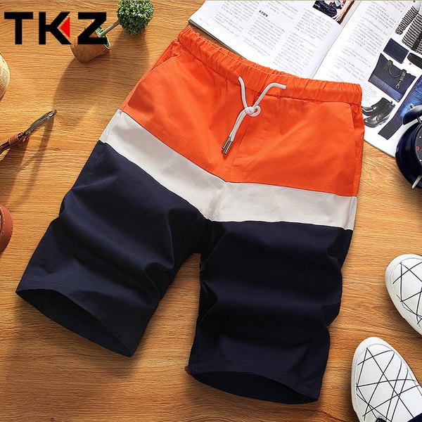 Ανδρικό καλοκαιρινό σύντομο ελαστικό παντελόνι – τρία μοντέλα  ριγέ μοτίβο