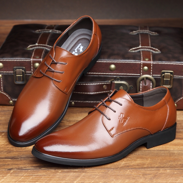 Αντρικά καλοκαιρινά αναπνεύσιμα επίσημα υποδήματα από συνθετικό δέρμα - 3 μοντέλα