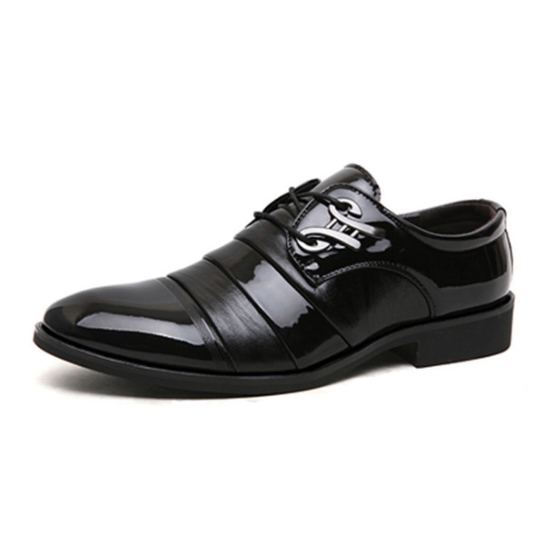 Мъжки бизнес официални обувки британските островърхи обувки 