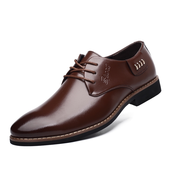 Ανδρικά  επίσημα παπούτσια από συνθετικό δέρμα - 4 μοντέλα