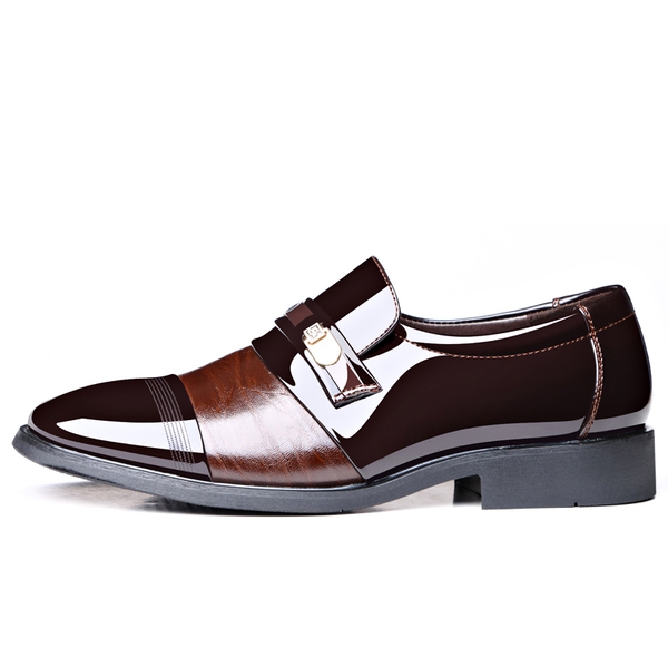 Ανδρικά επίσημα παπούτσια από τεχνητό δέρμα - 2 μοντέλα