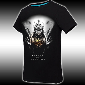 Геймърски мъжки тениски на Leaague of legends - светещи в тъмното - 44 различни модела 