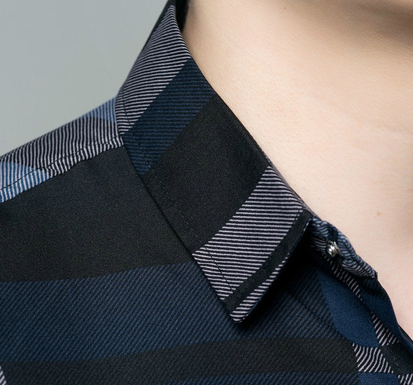 Мъжки слим ризи с къс ръкав - шарени и памучни в два модела