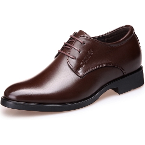 Ниски и високи мъжки  изчистени официални обувки за мъже от изкуствена кожа - 2 модела 