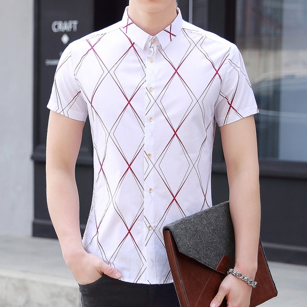 Καλοκαιρινά ανδρικά πουκάμισα  με κοντό μανίκι
