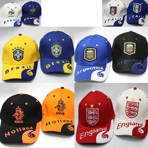 Мъжки и дамски шапки за фенове и фенки на футбола на топ националните отбори от Евро 2016 и Копа америка