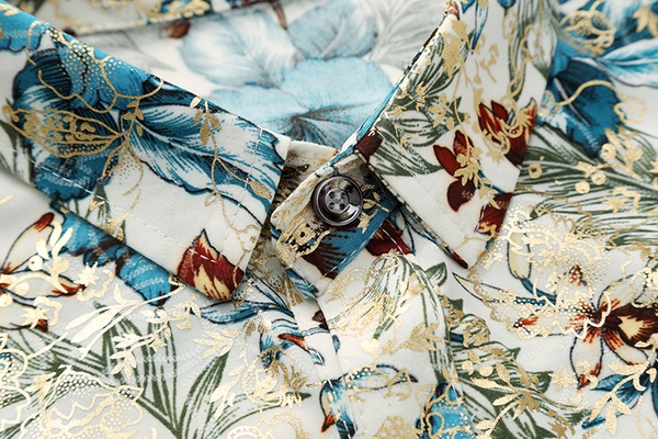 Αντρικά πουκάμισα με φυτικά μοτίβα - ένα μοντέλο