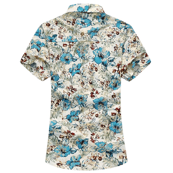 Αντρικά πουκάμισα με φυτικά μοτίβα - ένα μοντέλο