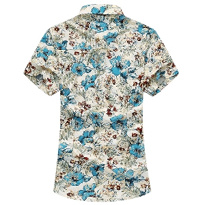 Мъжка риза с флорални мотиви един модел.