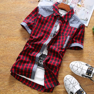 Карирани мъжки памучни ризи- 3 модела.