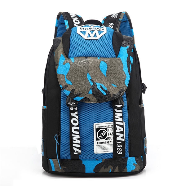 Μεγάλο άνετο σακίδιο για αθλητισμό, καθημερινή ζωή ή φορητό υπολογιστή - ένα μοντέλο σε μπλε, μαύρο, μοβ. κίτρινο, καφέ και κόκκ