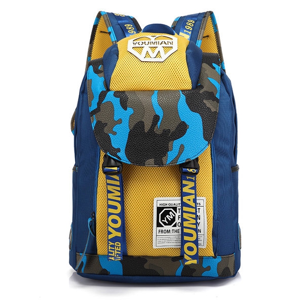 Μεγάλο άνετο σακίδιο για αθλητισμό, καθημερινή ζωή ή φορητό υπολογιστή - ένα μοντέλο σε μπλε, μαύρο, μοβ. κίτρινο, καφέ και κόκκ