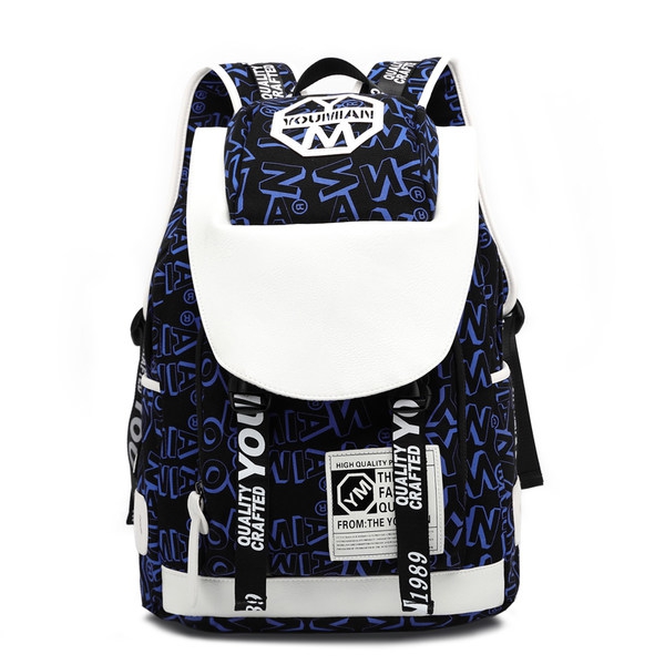 Μεγάλο άνετο σακίδιο για αθλητισμό, καθημερινή ζωή ή φορητό υπολογιστή - ένα μοντέλο σε μπλε, μαύρο, μοβ. κίτρινο, καφέ και κόκκ