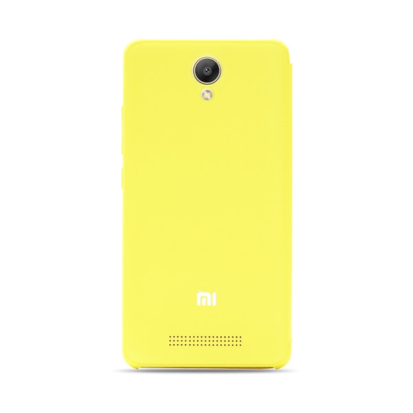 Кожен протектор тип флип за Xiaomi Redmi Note 2 Prime Edition в жълт,син,бял,розов и черен цвят