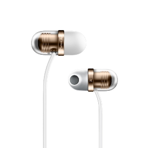 Удобни силиконови слушалки с микрофон Xiaomi Piston Air с извит дизайн до 45 ° в черен и златист цвят 