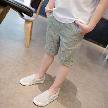 Детски памучни панталони за момчета в три цвята.