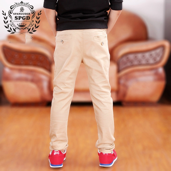 Детски цветни пролетни дълги панталони за момчета.