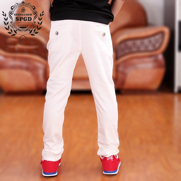 Детски цветни пролетни дълги панталони за момчета.