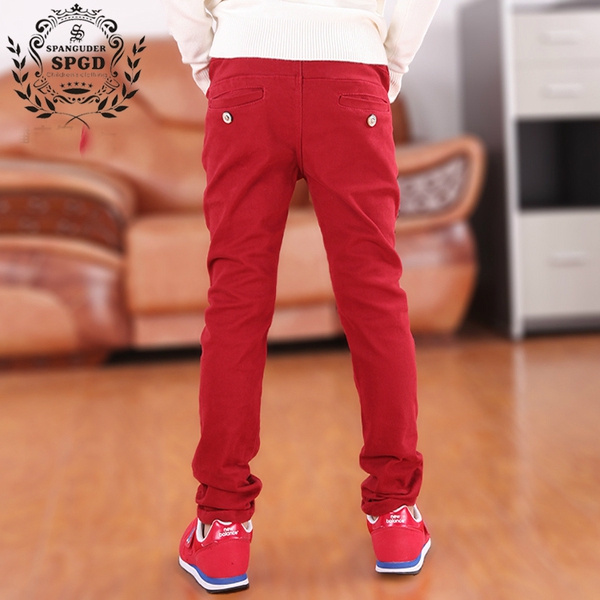 Детски цветни пролетни дълги панталони за момчета.