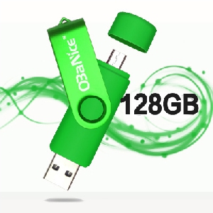 USB флашки  OTG  с два порта за комютър и телефони 128 GB