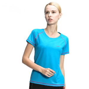 Дамски летни спортни тениски с къс ръкав розови, сини, оранжеви, зелени и бързосъхнещи