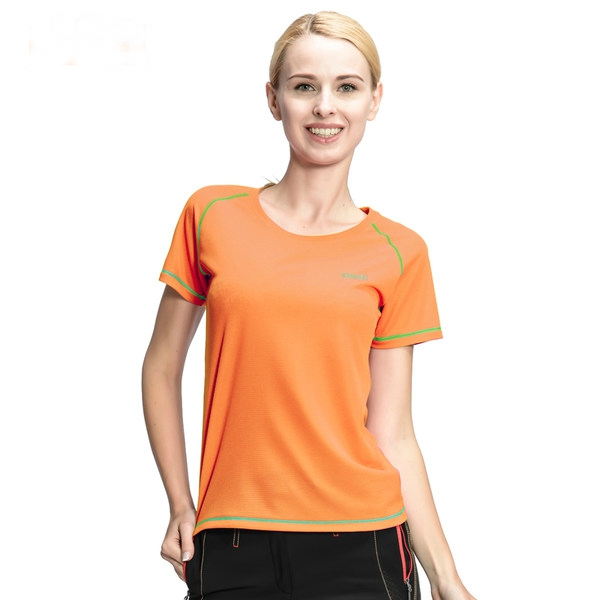 Γυναικεία καλοκαιρινά σπορ κοντομάνικα μπλουζάκια με ροζ, μπλε, πορτοκαλί, πράσινο χρώμα