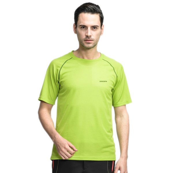 Ανδρικό σπορ κοντό  μπλούζάκι κοντομάνικό σε μπλε, πράσινο και πορτοκαλί χρώμα