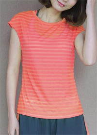 Дамски спортни тениски с къс ръкав жълти, оранжеви, розови за джогинг и йога леки и удобни