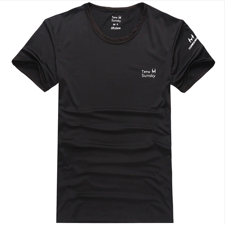 Мъжки спортни летни еластични тениски с къс ръкав зелени, оранжеви сиви бели сини