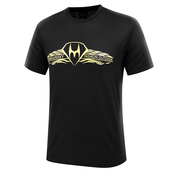 Ανδρικά  αθλητικά T-shirts με κοντό μανίκι  σε μαύρο, γκρι, λευκό, πράσινο χρώμα