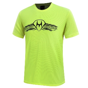 Ανδρικά  αθλητικά T-shirts με κοντό μανίκι  σε μαύρο, γκρι, λευκό, πράσινο χρώμα