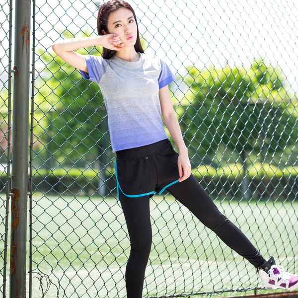 Дамски дишащи спортни шорти в 6 различни цвята