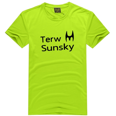 Ανδρικά αθλητικά κοντομάνικα T-shirts αναπνεύσιμα  σε πράσινο, πορτοκαλί, λευκ΄ο, μπλε, μαύρο χρώμα από  πολυεστέρα